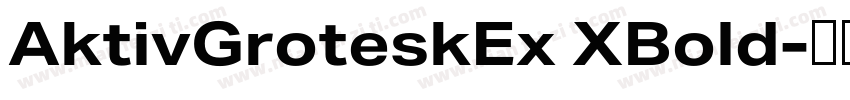 AktivGroteskEx XBold字体转换